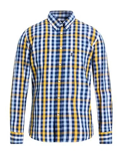 Barbour Man Shirt Navy Size M Cotton In Multi