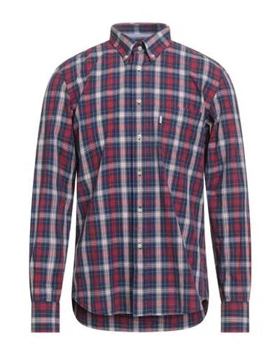 Barbour Man Shirt Navy Size S Cotton In Multi