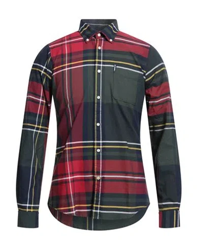 Barbour Man Shirt Navy Size S Cotton In Multi