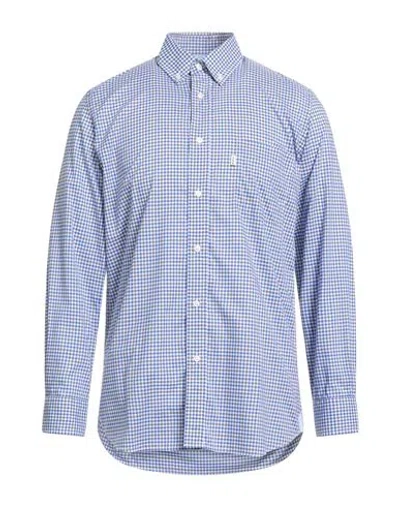 Barbour Man Shirt Navy Size S Cotton In Blue