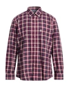 Barbour Man Shirt Navy Size S Cotton In Burgundy