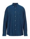 Barbour Man Shirt Navy Size Xxl Cotton In Navy