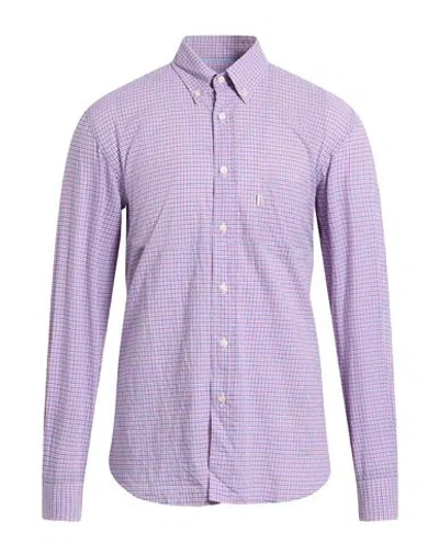 Barbour Man Shirt Pink Size L Cotton, Polyamide, Elastane