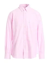 Barbour Man Shirt Pink Size M Cotton In Pink