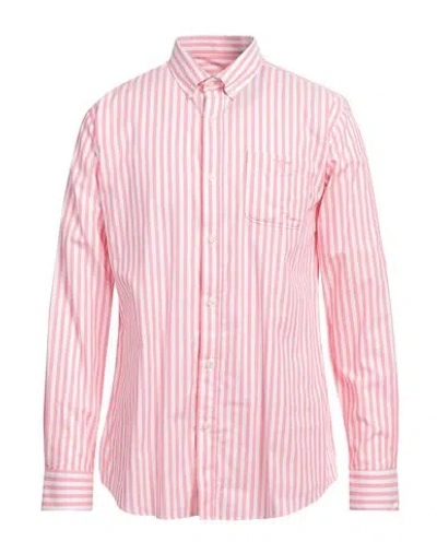 Barbour Man Shirt Coral Size Xl Cotton In Red