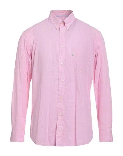 Barbour Man Shirt Pink Size Xl Cotton