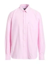 Barbour Man Shirt Pink Size Xl Cotton In Pink