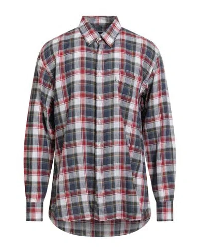 Barbour Man Shirt Red Size L Linen