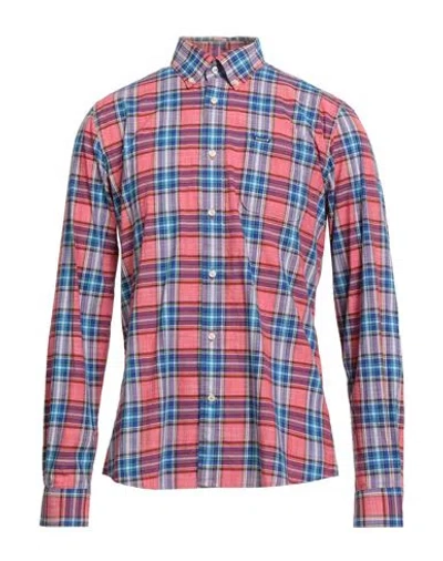 Barbour Man Shirt Red Size M Cotton