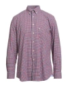 Barbour Man Shirt Red Size S Cotton In Purple