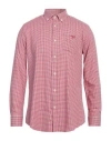 Barbour Man Shirt Red Size Xxl Cotton In Red