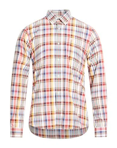 Barbour Man Shirt Rust Size S Cotton In Multi