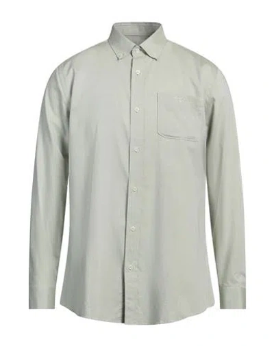 Barbour Man Shirt Sage Green Size M Cotton
