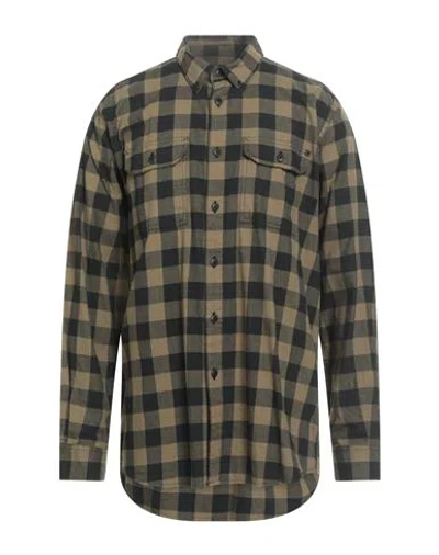 Barbour Man Shirt Sage Green Size Xl Cotton In Brown