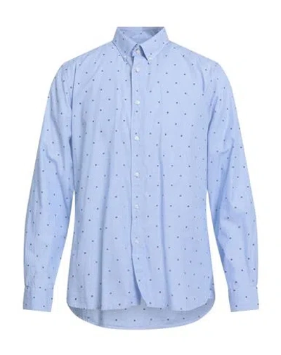 Barbour Man Shirt Sky Blue Size L Cotton