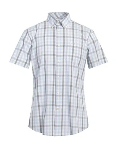 Barbour Man Shirt Sky Blue Size M Cotton