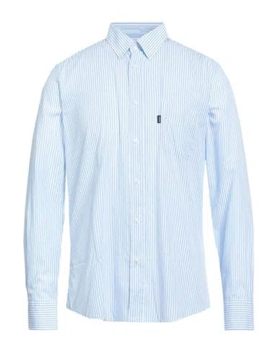 Barbour Man Shirt Sky Blue Size S Cotton