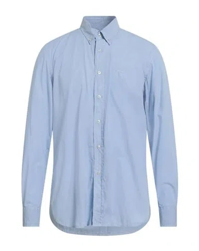 BARBOUR BARBOUR MAN SHIRT SKY BLUE SIZE XL COTTON