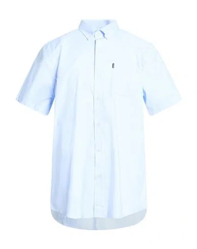 Barbour Man Shirt Sky Blue Size Xl Cotton