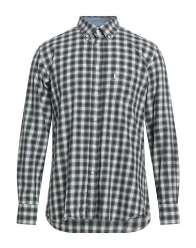 Barbour Man Shirt Taupe Size L Cotton In Green