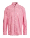 Barbour Man Shirt Tomato Red Size S Cotton In Pink