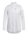 Barbour Man Shirt White Size L Linen