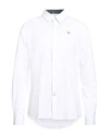 Barbour Man Shirt White Size M Cotton, Elastane