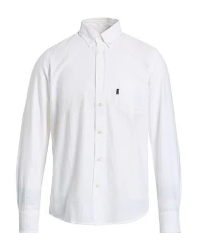 Barbour Man Shirt White Size S Cotton