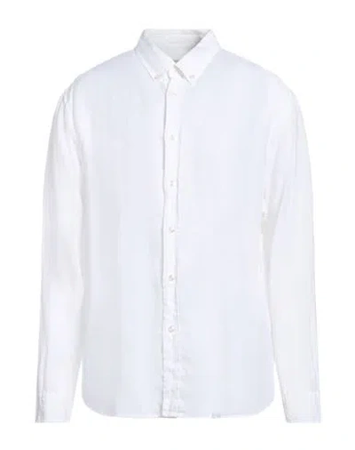 Barbour Man Shirt White Size Xl Linen