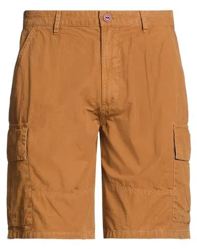 Barbour Man Shorts & Bermuda Shorts Camel Size 34 Cotton In Brown