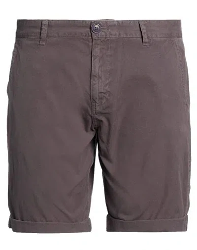 Barbour Man Shorts & Bermuda Shorts Charcoal Size 38 Cotton In Brown