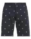 Barbour Man Shorts & Bermuda Shorts Midnight Blue Size 34 Cotton, Elastane In Blue
