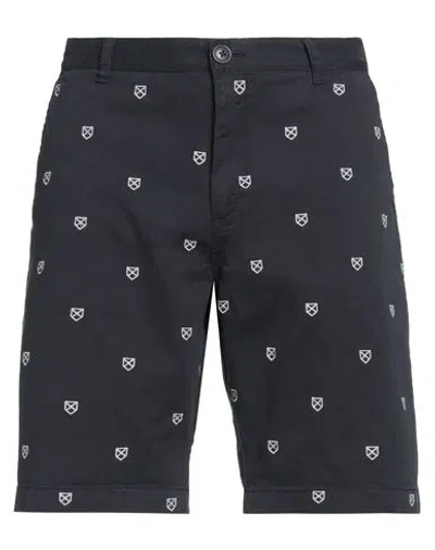 Barbour Man Shorts & Bermuda Shorts Midnight Blue Size 34 Cotton, Elastane