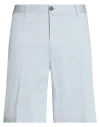 Barbour Man Shorts & Bermuda Shorts Sky Blue Size 42 Cotton, Elastane In White