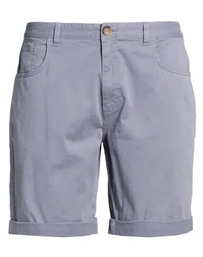 Barbour Man Shorts & Bermuda Shorts Slate Blue Size 38 Cotton, Elastane