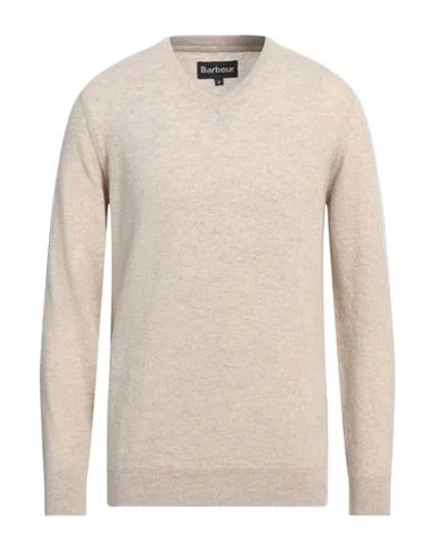 Barbour Man Sweater Beige Size M Wool In Beige