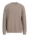 Barbour Man Sweater Beige Size Xxl Wool In Brown
