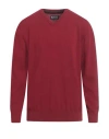 Barbour Man Sweater Burgundy Size S Wool