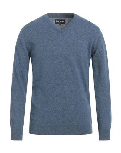 Barbour Man Sweater Light Blue Size Xl Wool