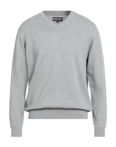 Barbour Man Sweater Light Grey Size Xl Cotton In Gray