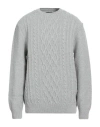 Barbour Man Sweater Light Grey Size Xl Wool, Cotton In Gray