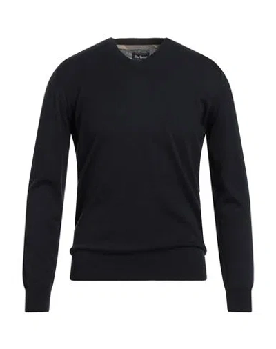 Barbour Man Sweater Navy Size M Cotton In Black