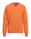 Barbour Man Sweater Orange Size L Wool