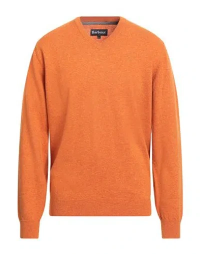 Barbour Man Sweater Orange Size L Wool