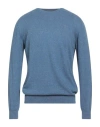 Barbour Man Sweater Slate Blue Size L Cotton, Polyester In Blue