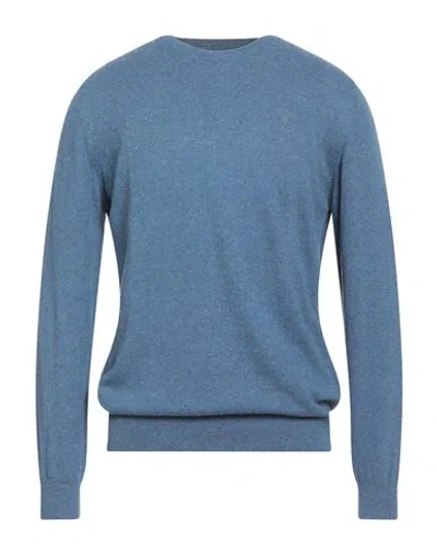 Barbour Man Sweater Slate Blue Size L Cotton, Polyester
