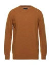 Barbour Man Sweater Tan Size S Wool In Brown