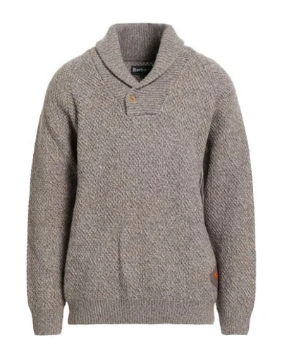 Barbour Man Sweater Taupe Size Xl Wool In Gray
