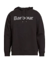 Barbour Man Sweatshirt Black Size 40 Cotton In Black