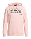 Barbour Man Sweatshirt Light Pink Size M Cotton, Polyester In Pink